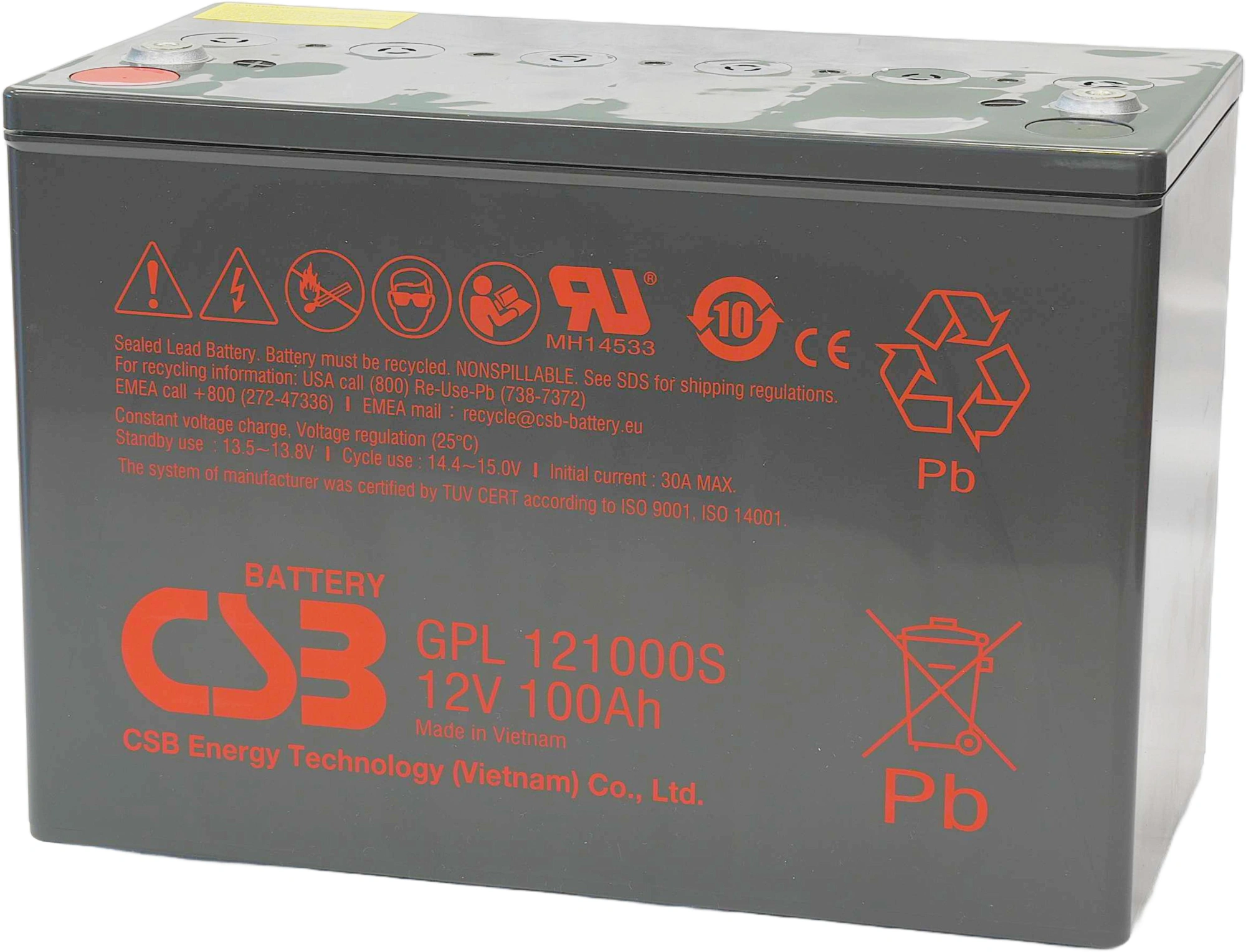 Батарея для ИБП CSB GPL121000S 12В 100Ач