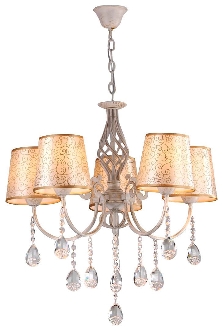 Люстра Hiper Samanta H056-5 подвес. белый/золотистый