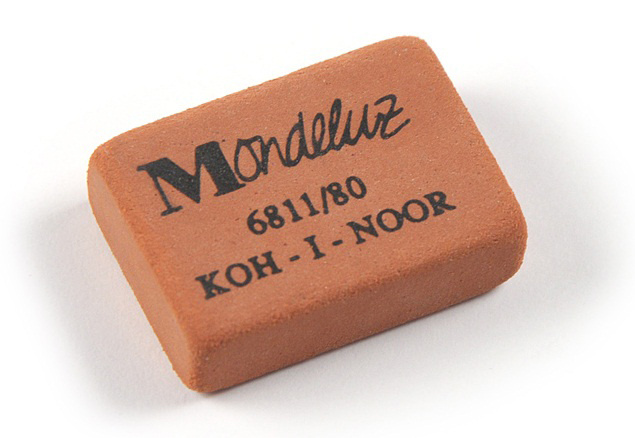 Ластик Koh-I-Noor 6811 6811080002KDRU прямоугольный 26х19х8мм каучук красный