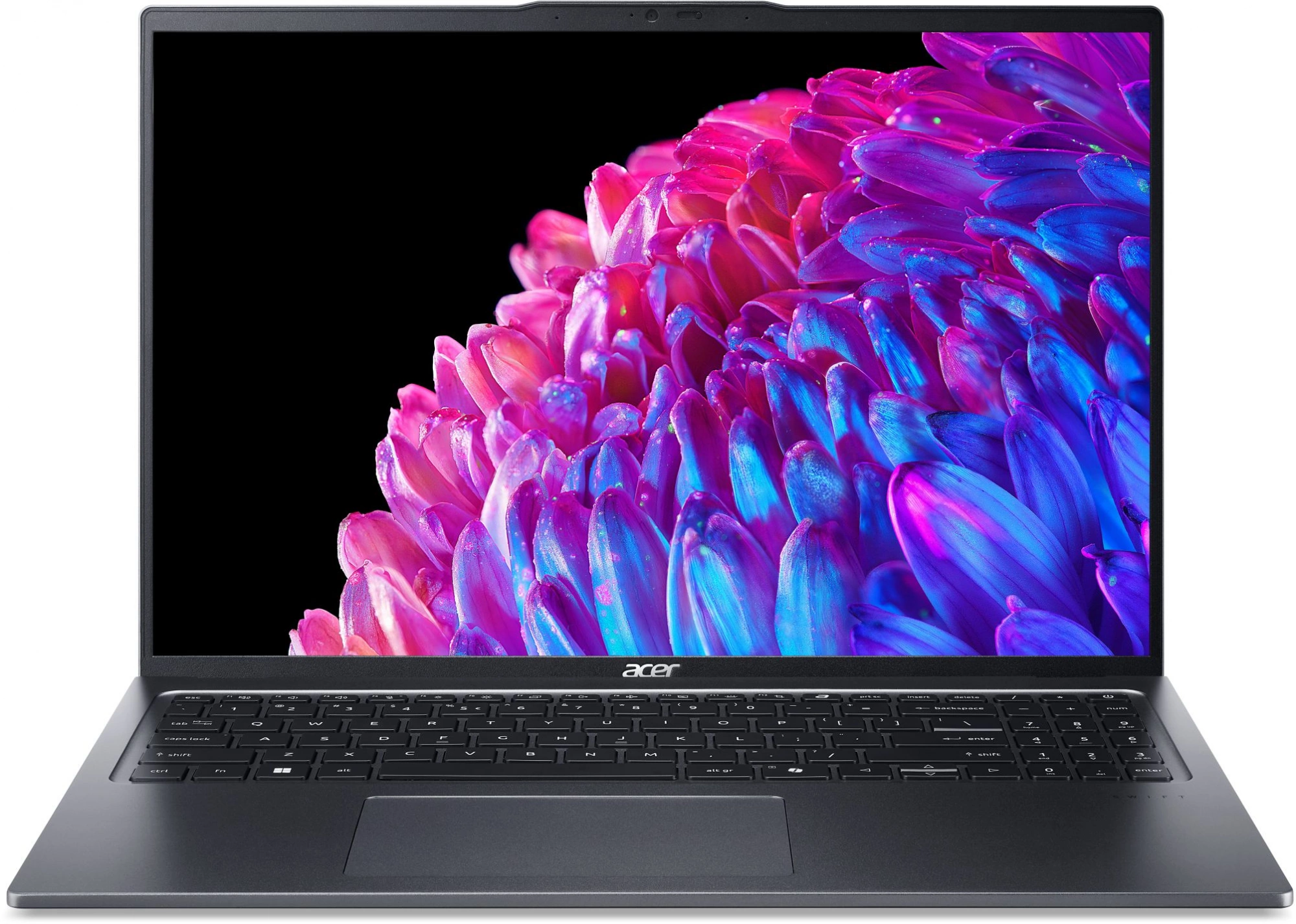 Ноутбук Acer Swift Go 16 SFG16-72-790F Core Ultra 7 155H 16Gb SSD1Tb Intel Arc 16" IPS WQXGA (2560x1600) Windows 11 Home metall WiFi BT Cam (NX.KUBCD.001)