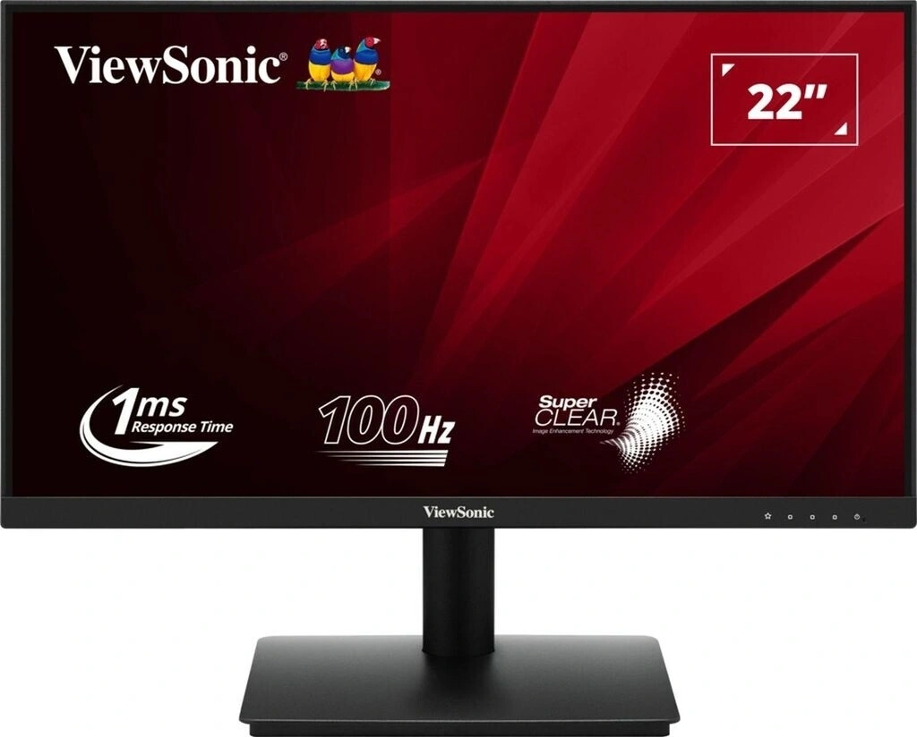 Монитор ViewSonic 21.5" VA220-H черный VA LED 1ms 16:9 HDMI матовая 250cd 178гр/178гр 1920x1080 100Hz VGA FHD 2.5кг