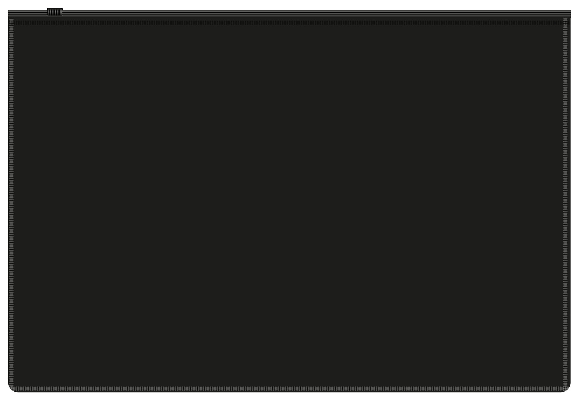 Папка на молнии ZIP Бюрократ -BPM4A2BLCK A4+ полипропилен 0.15мм черный цвет молнии черный