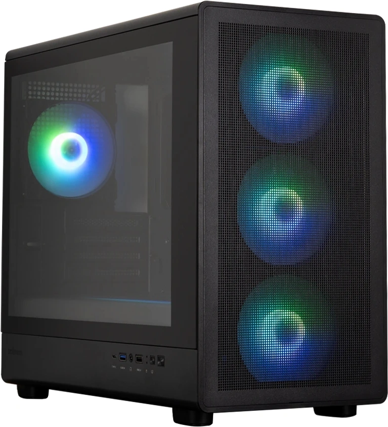 Корпус Zalman M5 черный без БП mATX 8x120mm 2x140mm 1xUSB2.0 1xUSB3.0 audio bott PSU