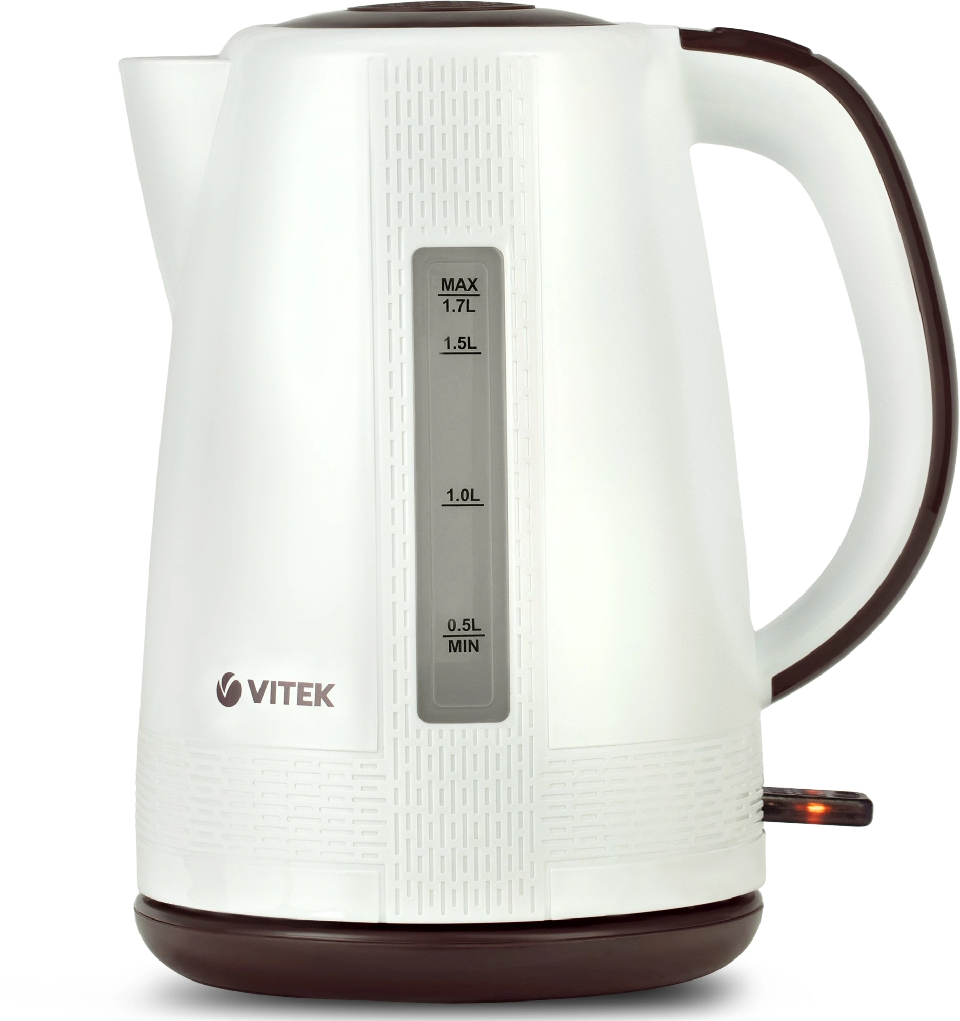 Чайник электрический Vitek VT-7055 1.7л. 2150Вт белый корпус: пластик