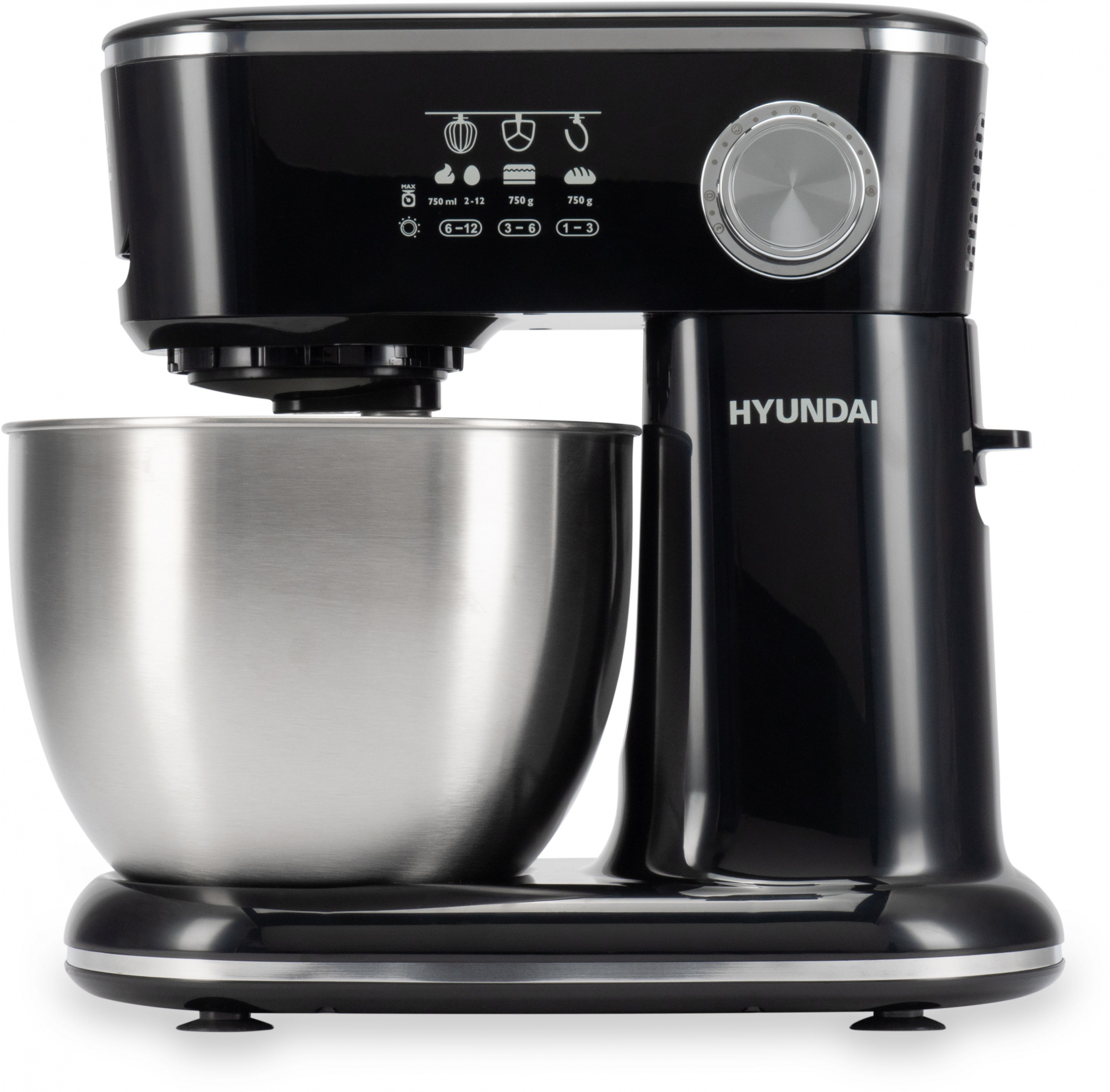 Миксер планетарный Hyundai HYM-S4242 1000Вт черный