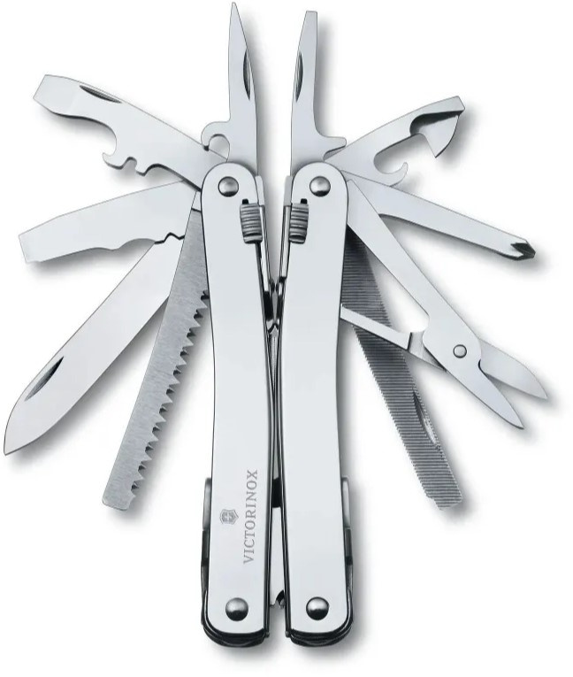 Мультитул Victorinox SwissTool Spirit X Plus Ratchet (3.0236.N) 105мм 36функц. чехол нейлоновый серебристый подар.коробка