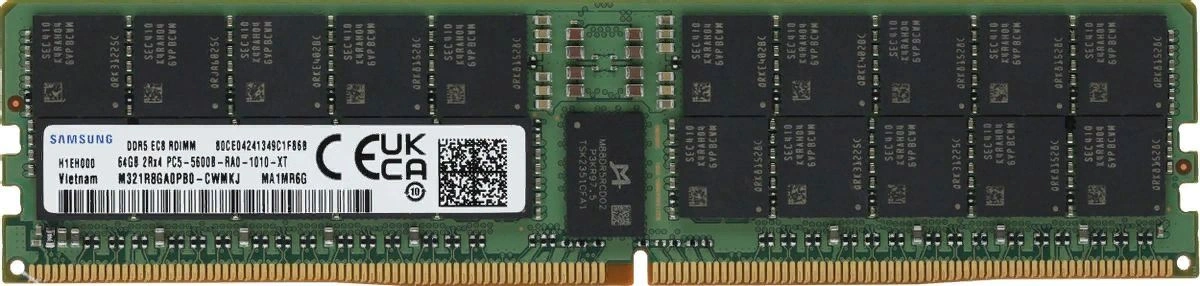 Память DDR5 Samsung M321R8GA0EB0-CWM 64Gb DIMM ECC Reg PC5-44800 5600MHz