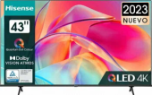 Телевизор QLED Hisense 43" 43E7NQ Frameless черный 4K Ultra HD 60Hz DVB-T DVB-T2 DVB-C DVB-S DVB-S2 USB WiFi Smart TV (RUS)