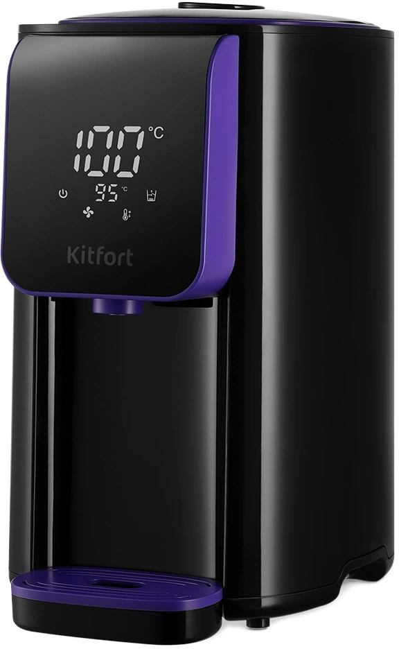 Термопот Kitfort КТ-2517 4.8л. 1450Вт черный/фиолетовый