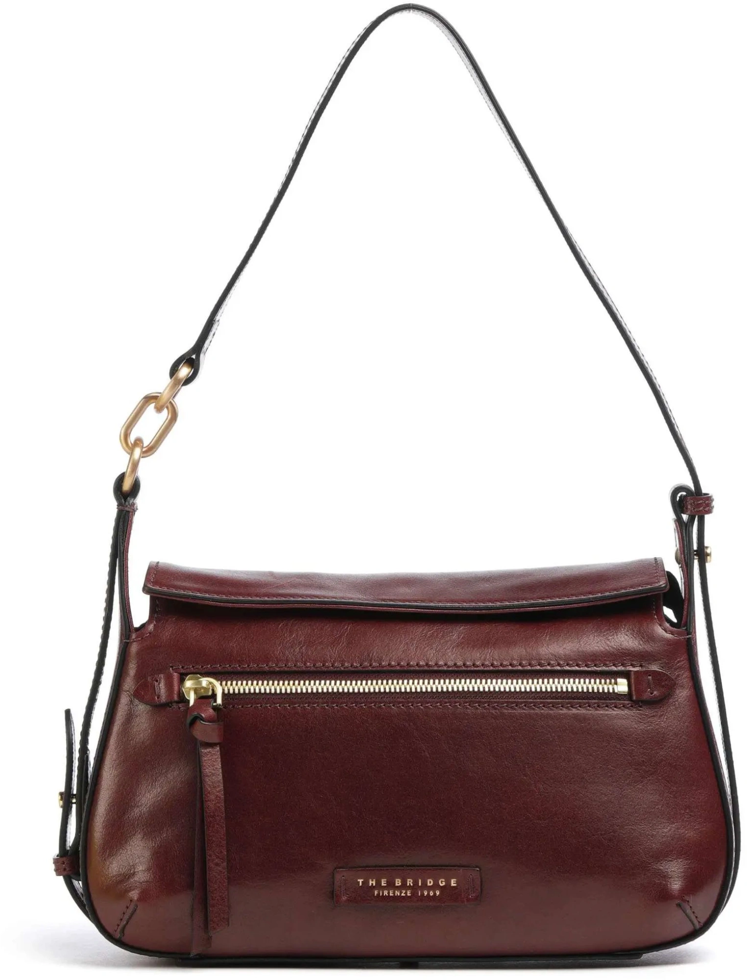 Сумка The Bridge Ingrid 04571501/YF бордовая натур.кожа