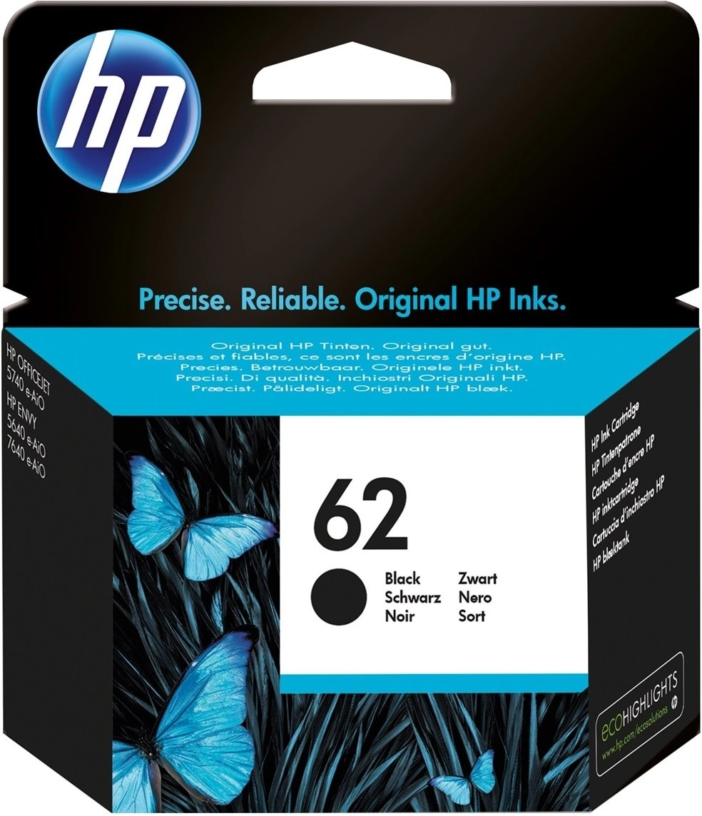 Картридж струйный HP 62 C2P04AE черный печ.гол.в компл. (200стр.) для HP OJ 200