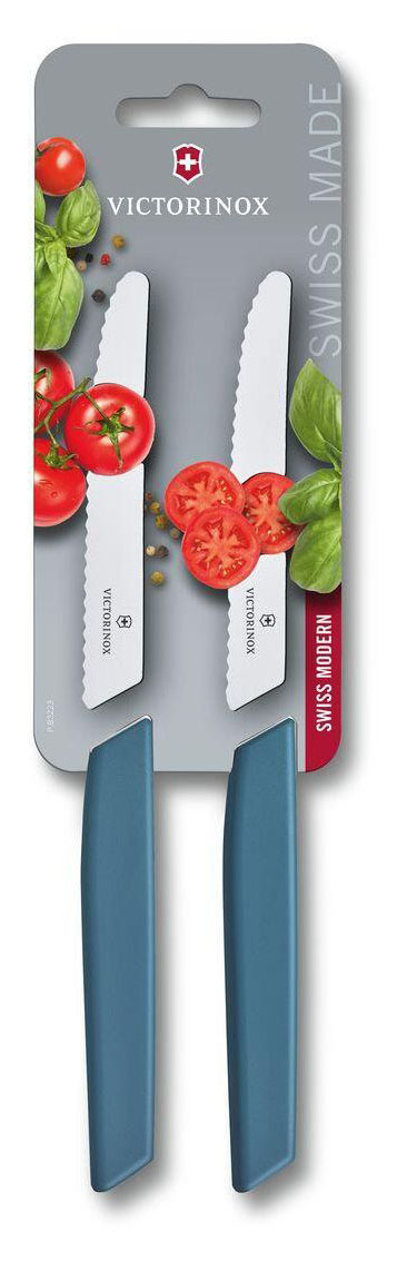 Набор ножей кухон. Victorinox Swiss Modern (6.9006.11W2B) компл.:2предм. синий блистер