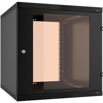 Шкаф коммутационный NT Wallbox Light 12-66 B (176975) настенный 12U 600x650мм пер.дв.стекл несъемн.бок.пан. направл.под закл.гайки 45кг черный 600мм 26кг 610мм IP20 сталь