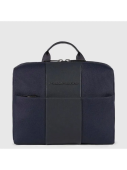 Косметичка Piquadro Brief2 BY3058BR2/BLU синий нейлон/натур.кожа