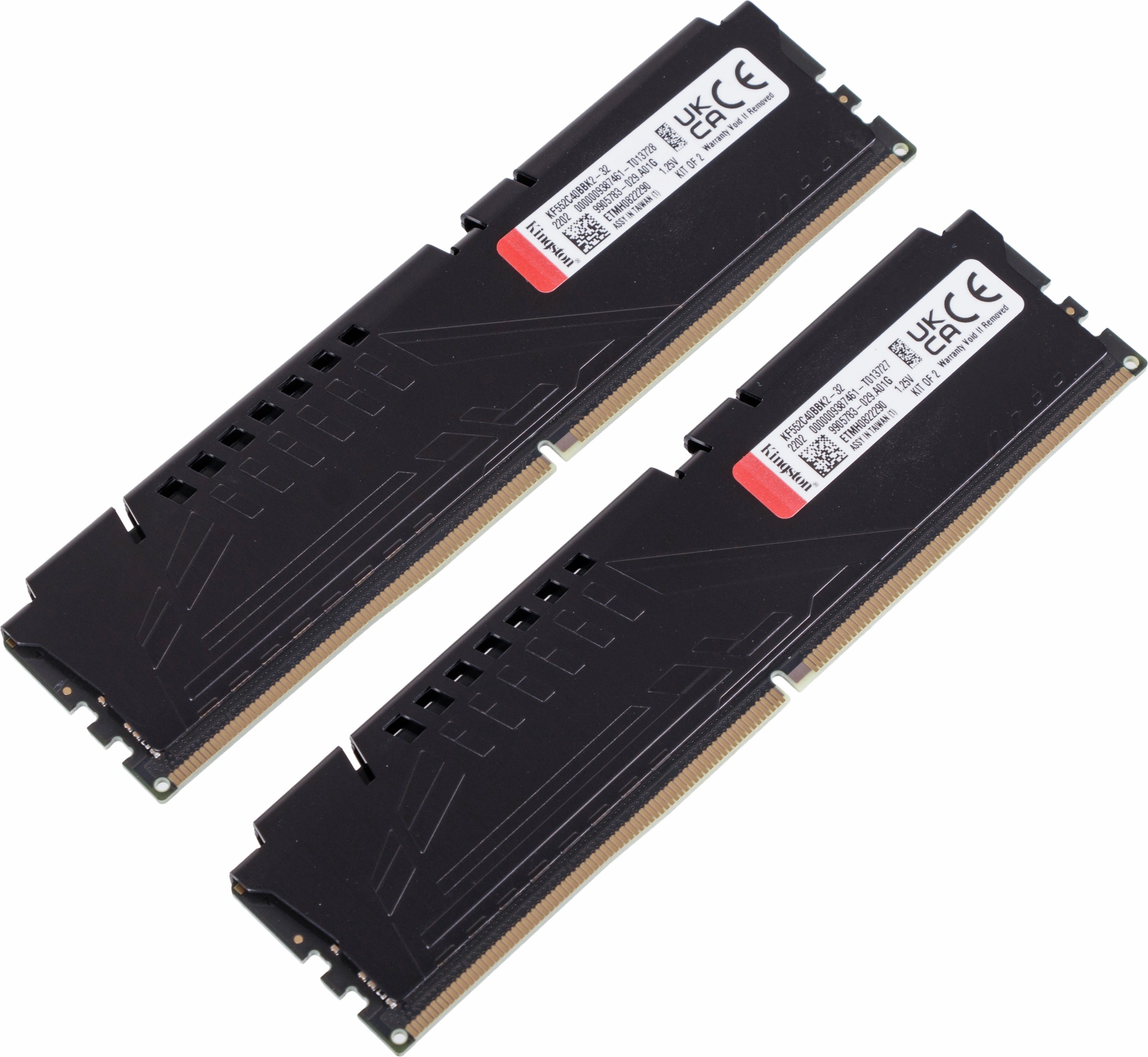 Память DDR5 2x16GB 5200MHz Kingston KF552C40BBK2-32 Fury Beast RTL Gaming PC5-41600 CL40 DIMM 288-pin 1.25В kit single rank с радиатором Ret