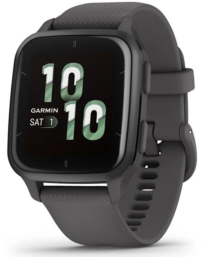 Смарт-часы Garmin Venu Sq 2 35.9мм 1.4" AMOLED корп.серый силикон рем.серый (010-02701-10)
