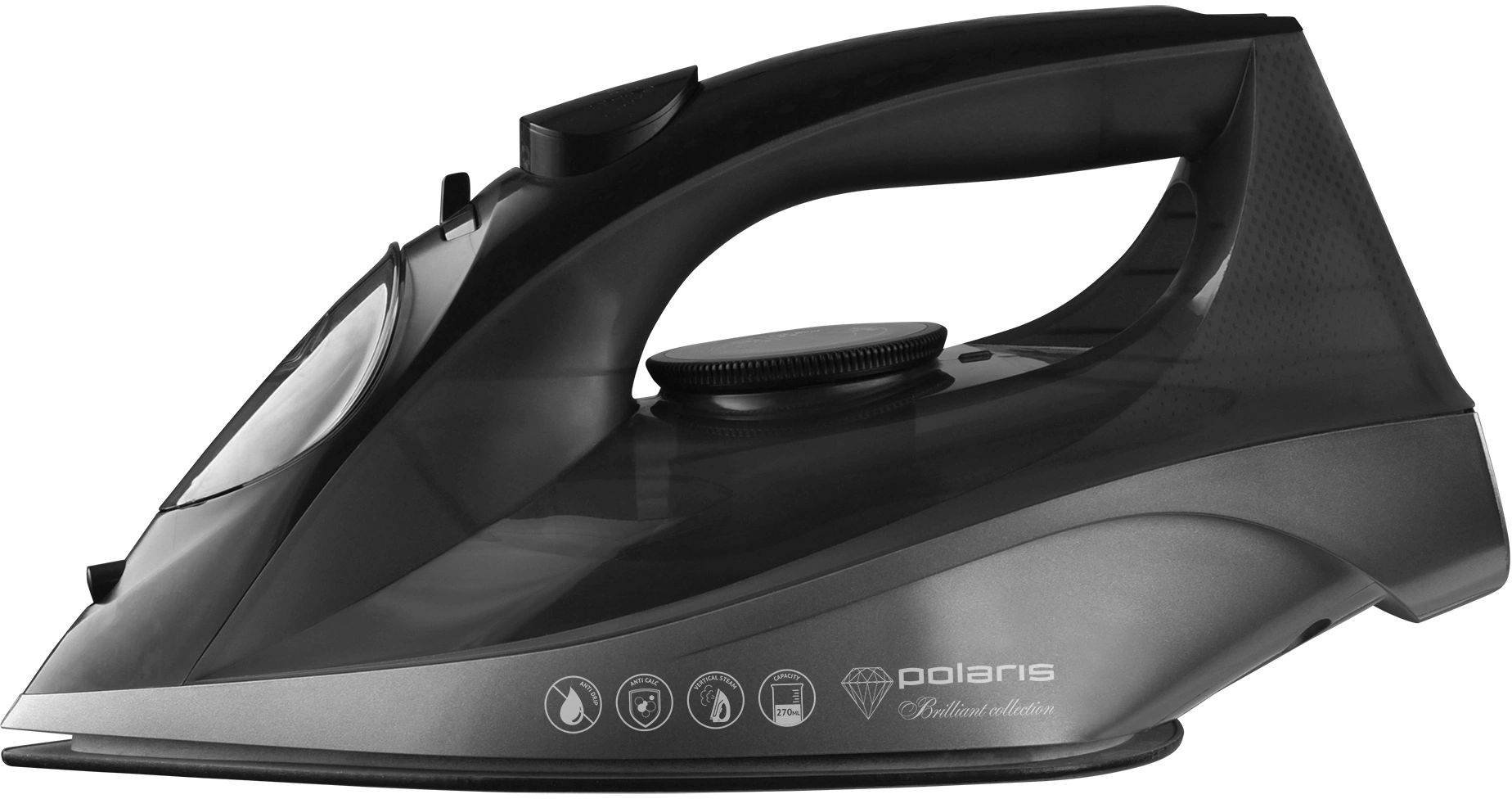 Утюг Polaris PIR 2430K 2400Вт черный/белый