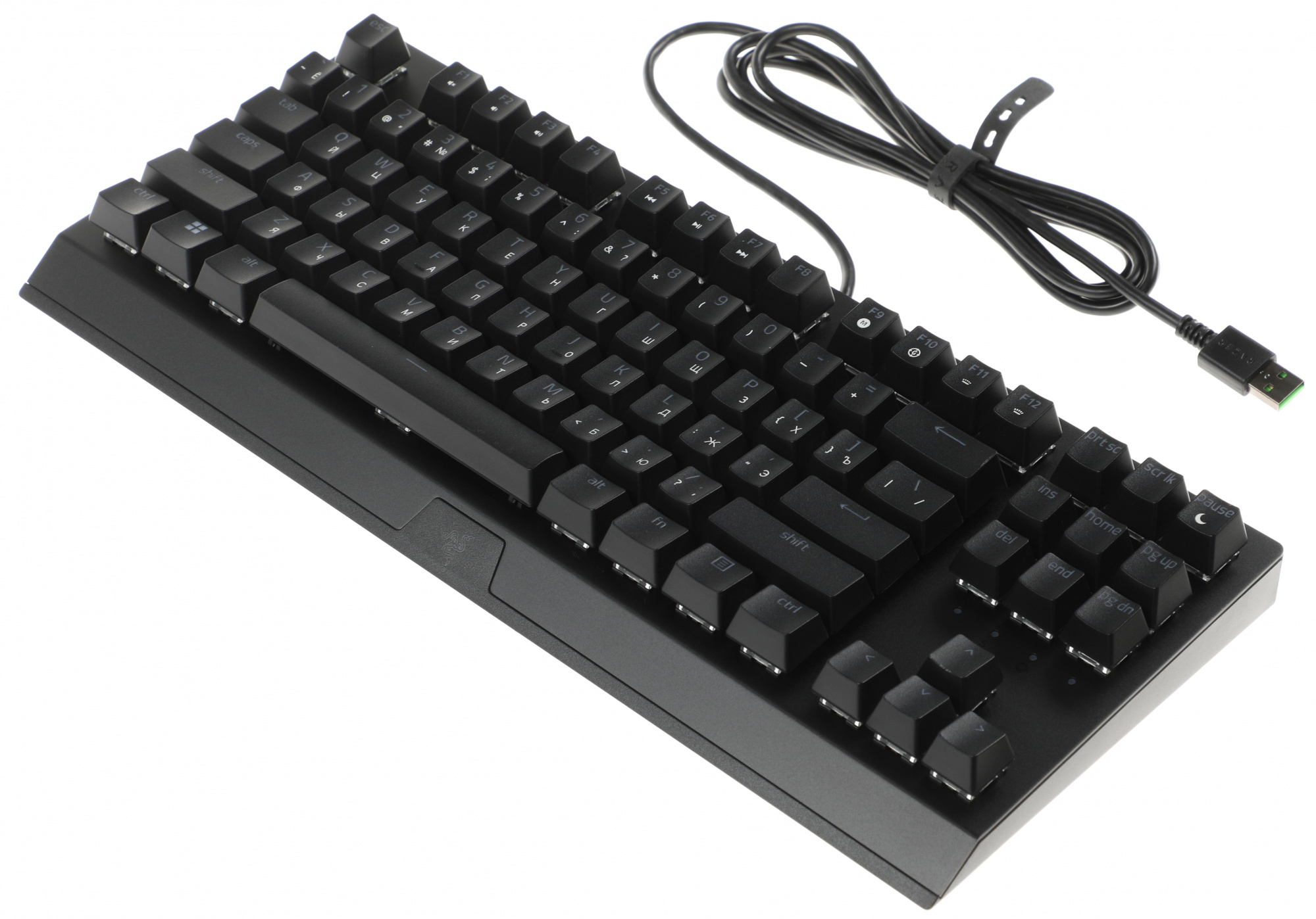 Клавиатура Razer BlackWidow V3 TKL механическая черный/черный USB Multimedia for gamer LED (RZ03-03490700-R3R1) кабель 1.8м