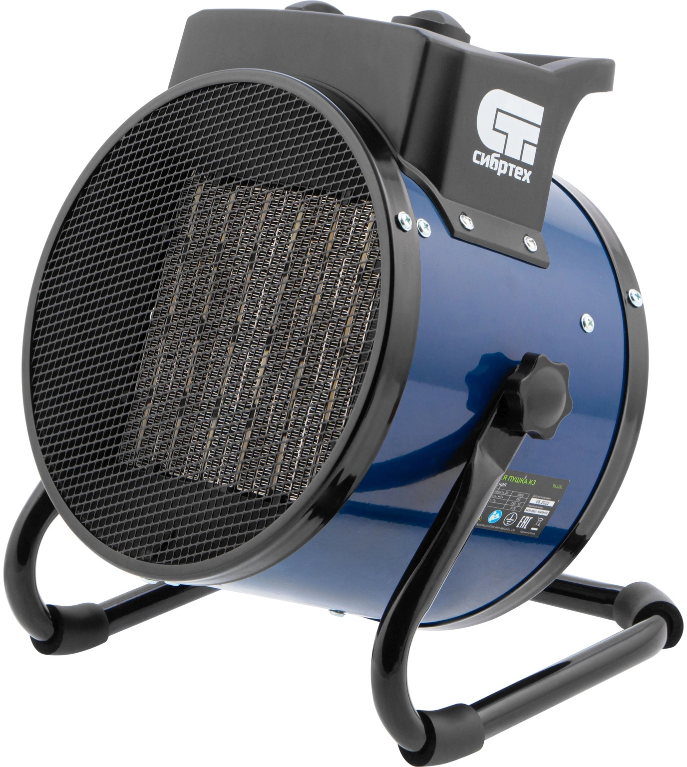 Тепловая пушка электрическая Сибртех K3 3000Вт синий/черный Тепловая пушка электрическая Сибртех K3 3000Вт синий/черный