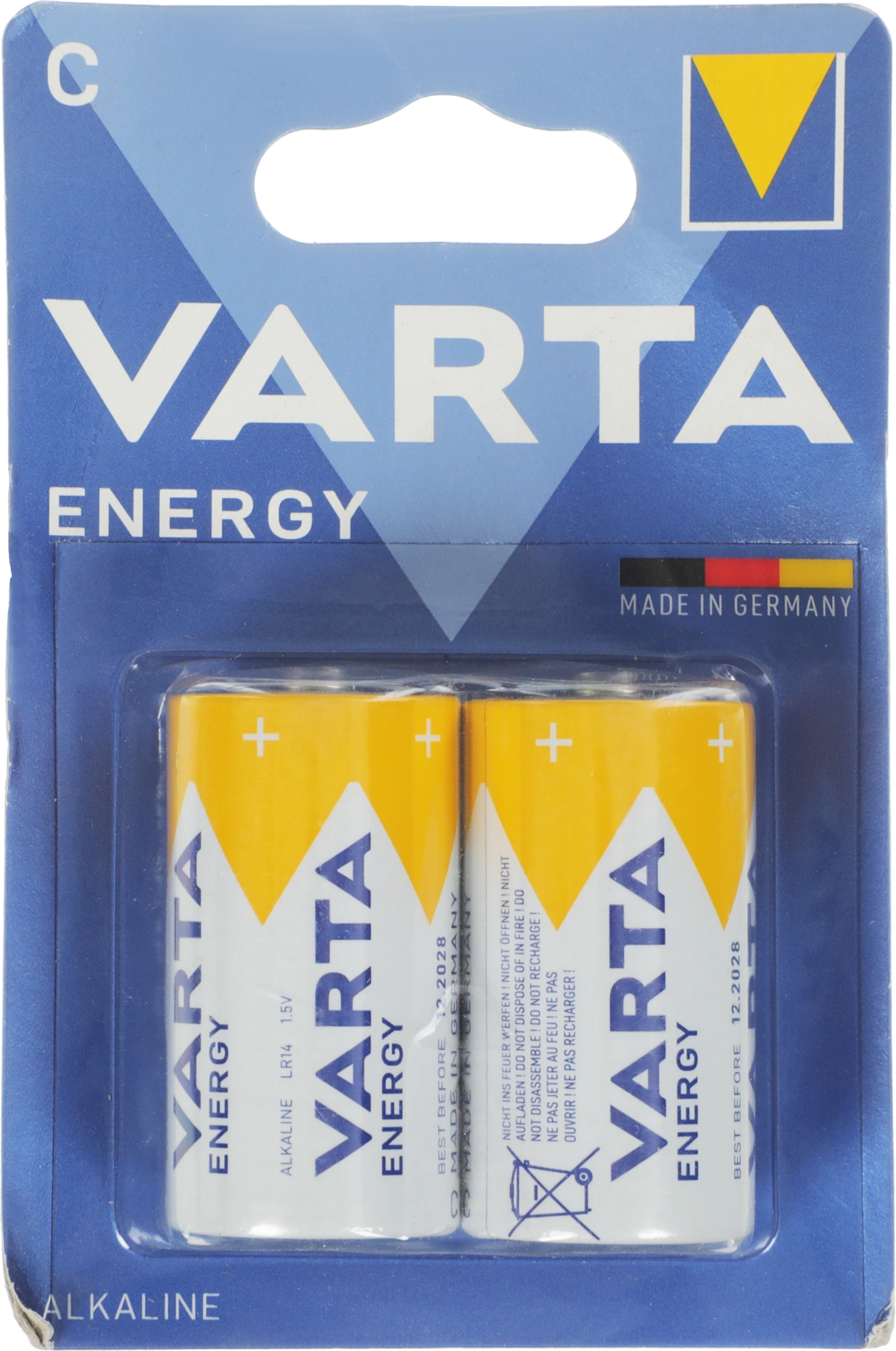 Батарея Varta Energy BL2 Alkaline LR14C (2шт) блистер