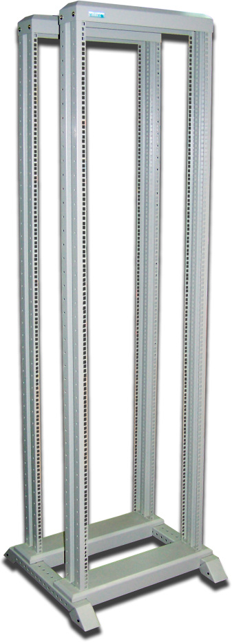 Стойка двухрамная Lanmaster TWT-RACK2-38U-6X6 38U 600ммX600мм 350кг серый