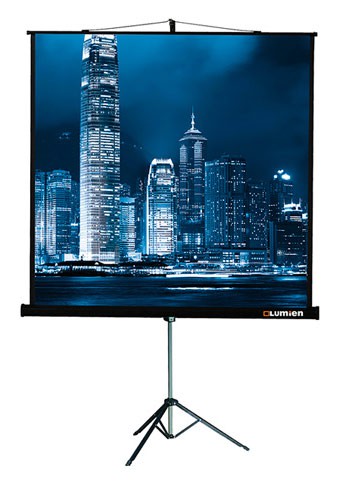 Экран на треноге Lumien 67" 127x127см Master View LMV-100101 1:1 напольный рулонный