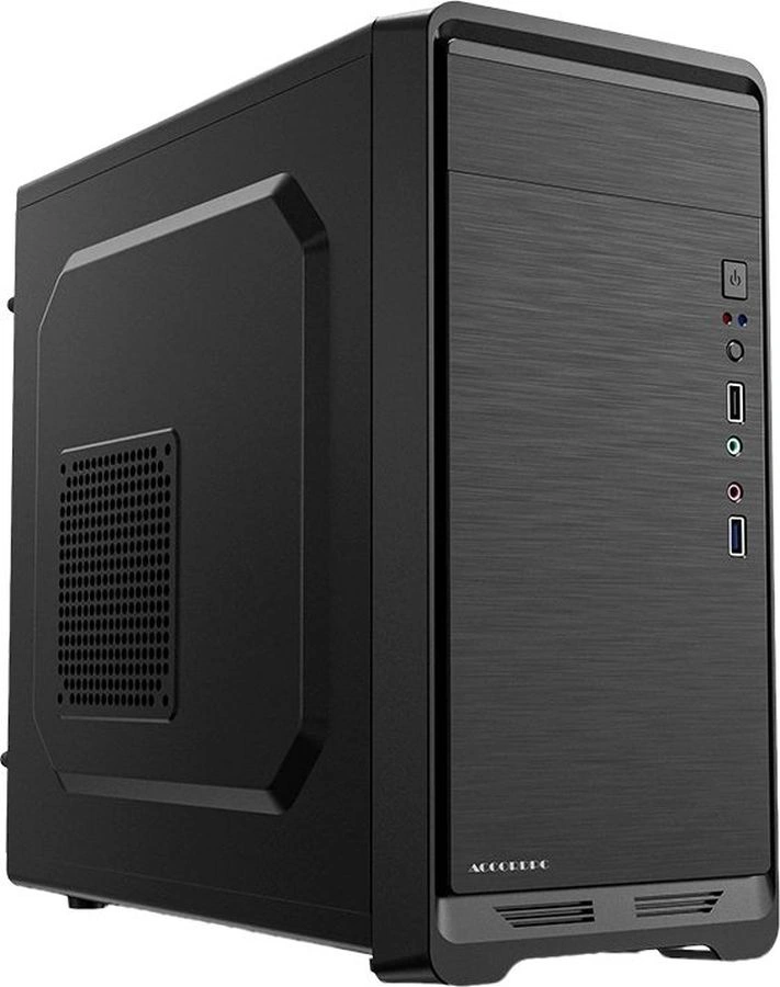 Корпус Accord ACC-811 черный без БП mATX 1x80mm 3x120mm 1xUSB2.0 1xUSB3.0 audio bott PSU
