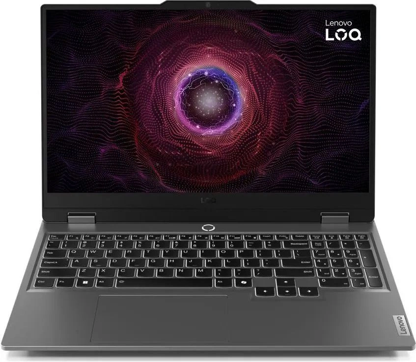 Ноутбук Lenovo LOQ 15ARP9 Ryzen 5 7235HS 16Gb SSD512Gb NVIDIA GeForce RTX4050 6Gb 15.6" IPS FHD (1920x1080) без ОС grey WiFi BT Cam (83JC00LBRK)