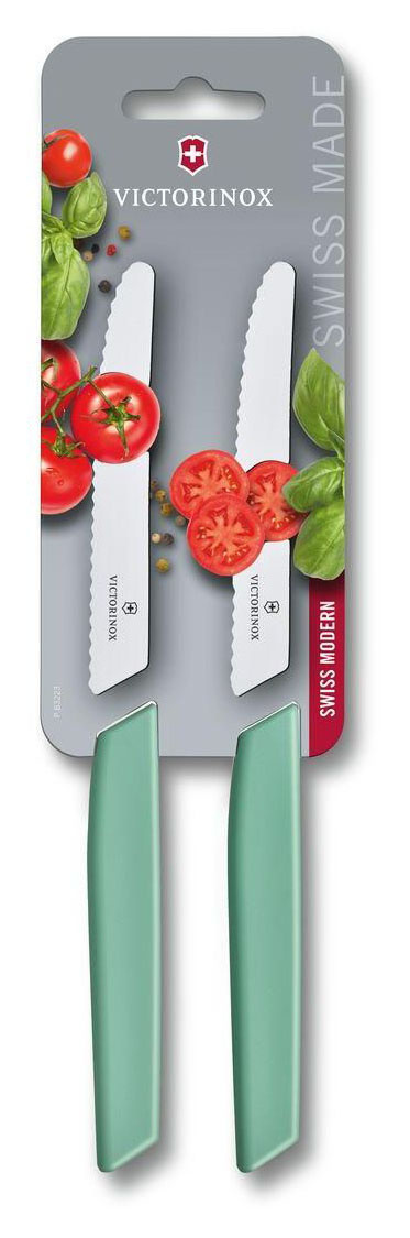 Набор ножей кухон. Victorinox Swiss Modern 6.9006.11W41B компл.:2предм. мятный блистер