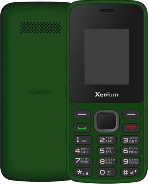 Мобильный телефон Xenium X175 зеленый моноблок 2Sim 1.77" 128x160 Nucleus GSM900/1800 MP3 FM