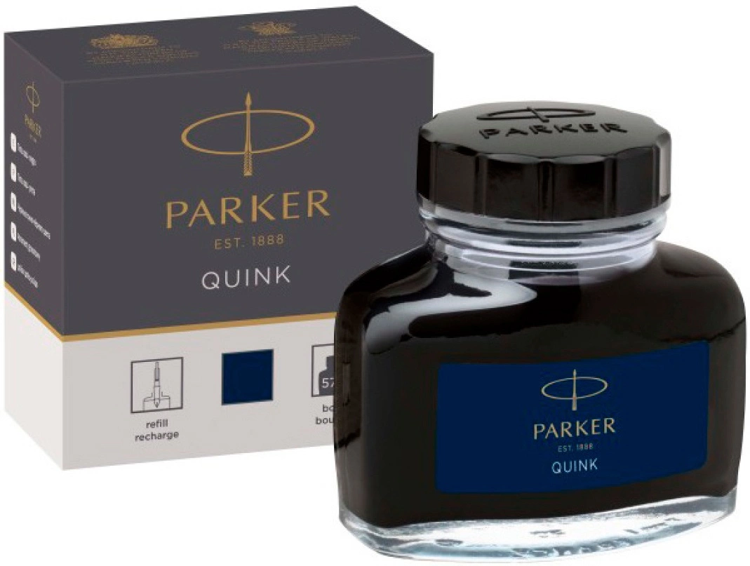 Флакон с чернилами Parker Quink Z13 (1950378) черный/синие чернила 57мл для ручек перьевых