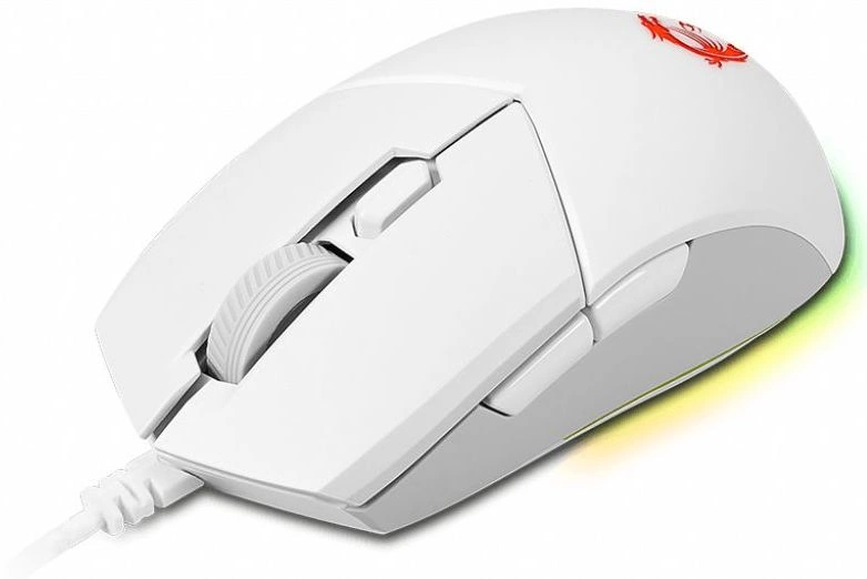 Мышь MSI Clutch GM11 белый оптическая 5000dpi USB 5but (S12-0401980-CLA)