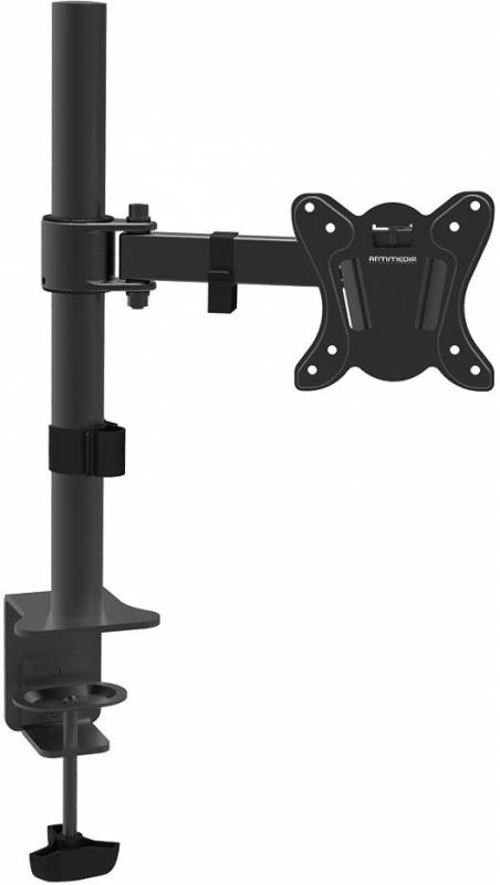 Кронштейн для мониторов Arm Media LCD-T11 черный 15"-32" макс.12кг настольный поворот и наклон верт.перемещ.