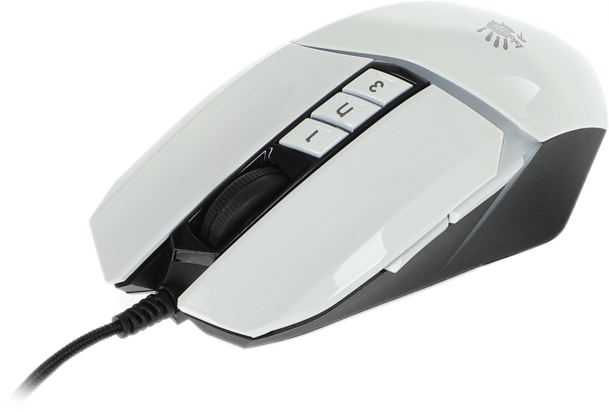 Мышь A4Tech Bloody W60 Max белый оптическая 10000dpi USB 10but (W60 MAX (PANDA WHITE))