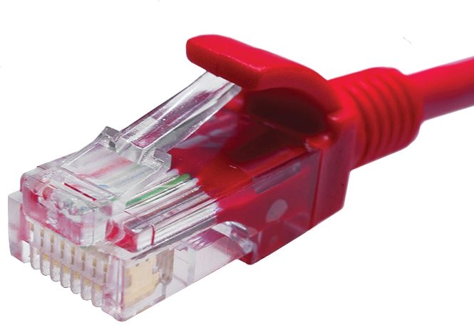 Патч-корд Suprlan 10-0153 UTP RJ-45 вил.-вилка RJ-45 кат.5E 2м красный LSZH 24AWG