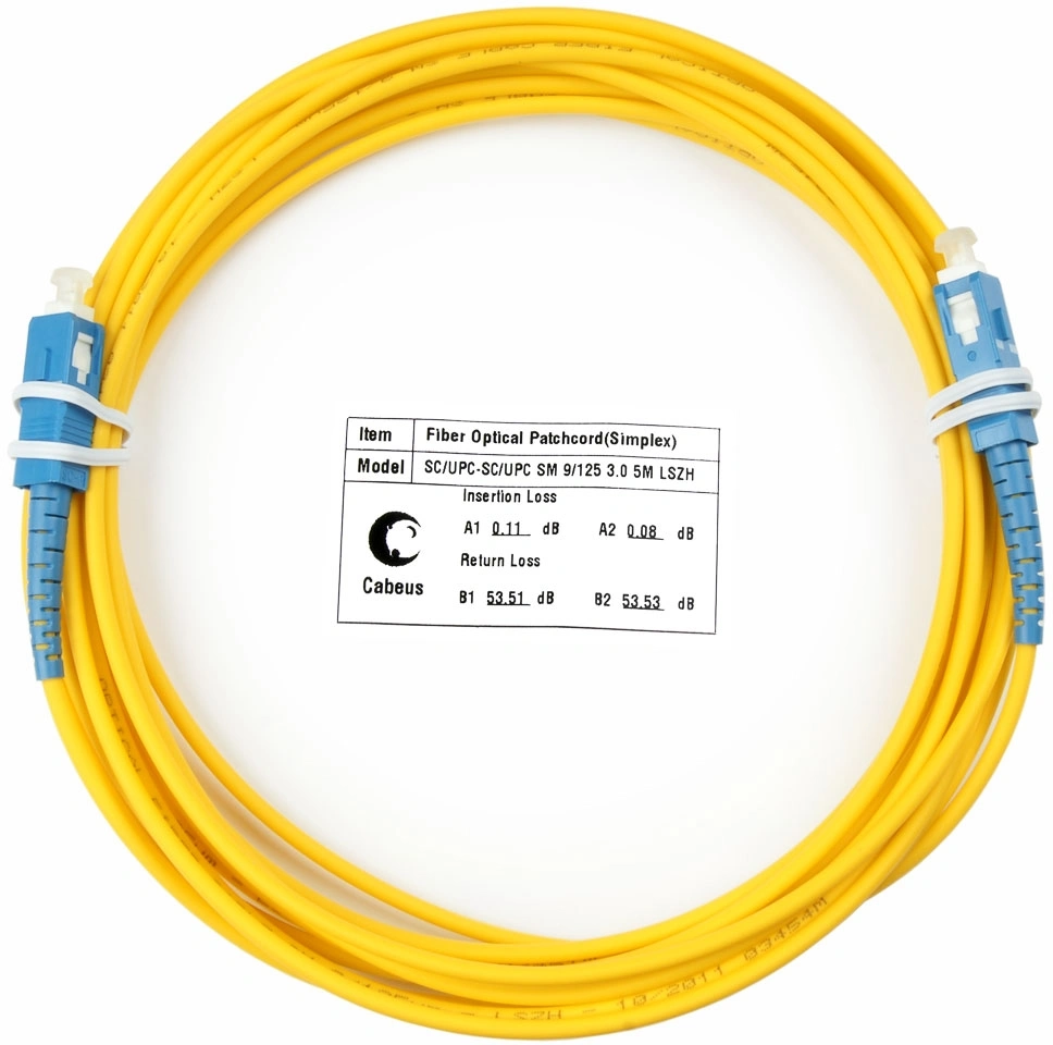 Патч-корд Cabeus FOP(s)-9-SC-SC-5m 1x9/125 OS2 SC-SC 5м LSZH желтый