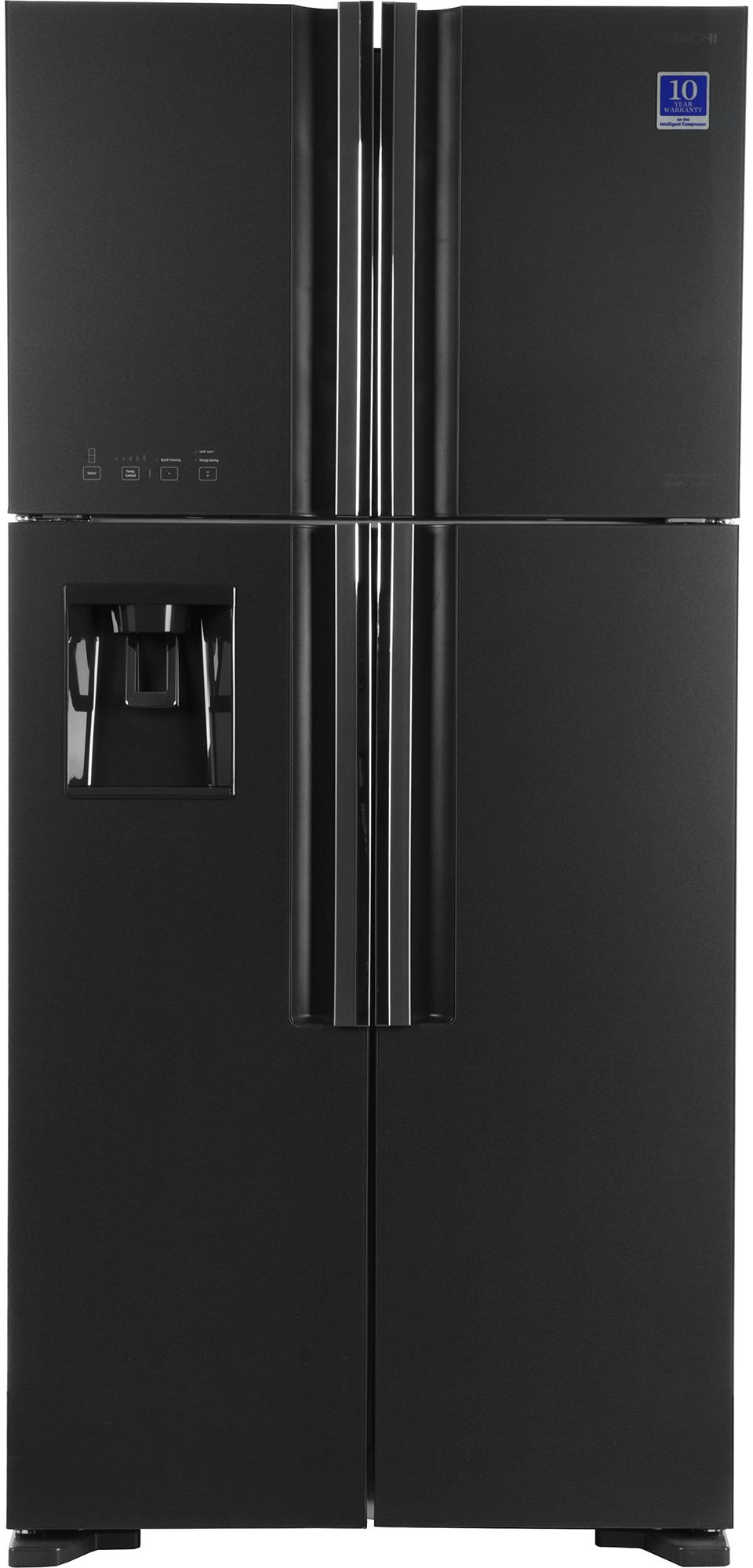 Холодильник Hitachi R-W660PUC7 GGR 2-хкамерн. серый стекло инвертер