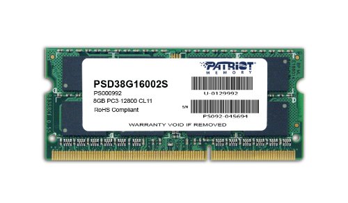 Память DDR3 8GB 1600MHz Patriot PSD38G16002S RTL PC3-12800 CL11 SO-DIMM 204-pin 1.5В dual rank Ret