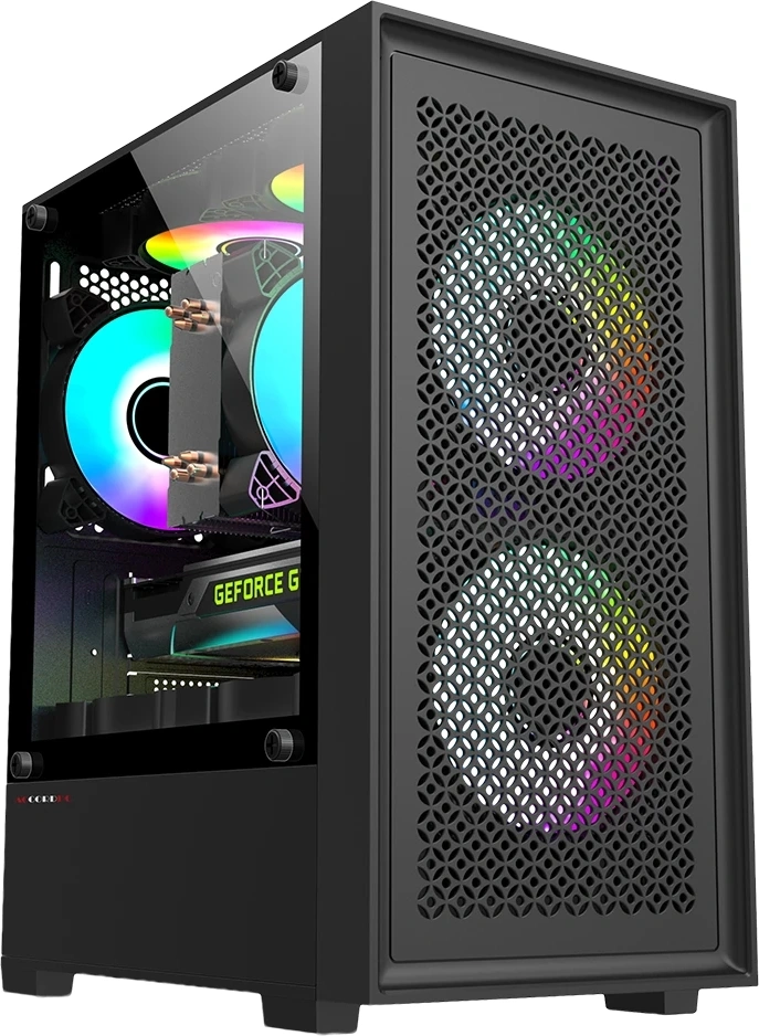 Корпус Accord ACC-1902 черный без БП mATX 7x120mm 2xUSB2.0 1xUSB3.0 audio bott PSU