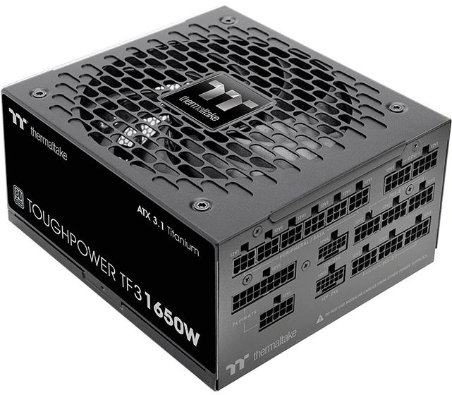 Блок питания Thermaltake ATX 1650W Toughpower TF3 Gen.5 80+ titanium (20+4pin) APFC 140mm fan color LED 16xSATA Cab Manag RTL