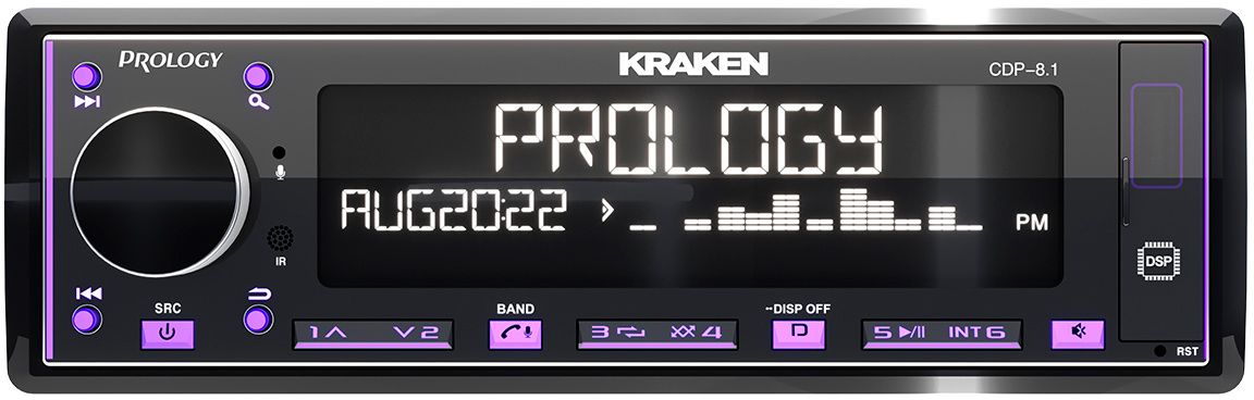 Автомагнитола Prology CDP-8.1 KRAKEN 1DIN 8x65Вт v4.2 RDS (PRCDP8.1KRAKEN)