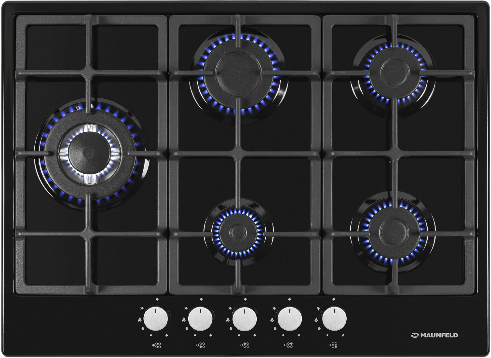 Газовая варочная поверхность Maunfeld EGHE.75.33CBG черный