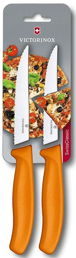 Набор ножей Victorinox Swiss Classic (6.7936.12L9B) для пиццы компл.:2предм. оранжевый блистер