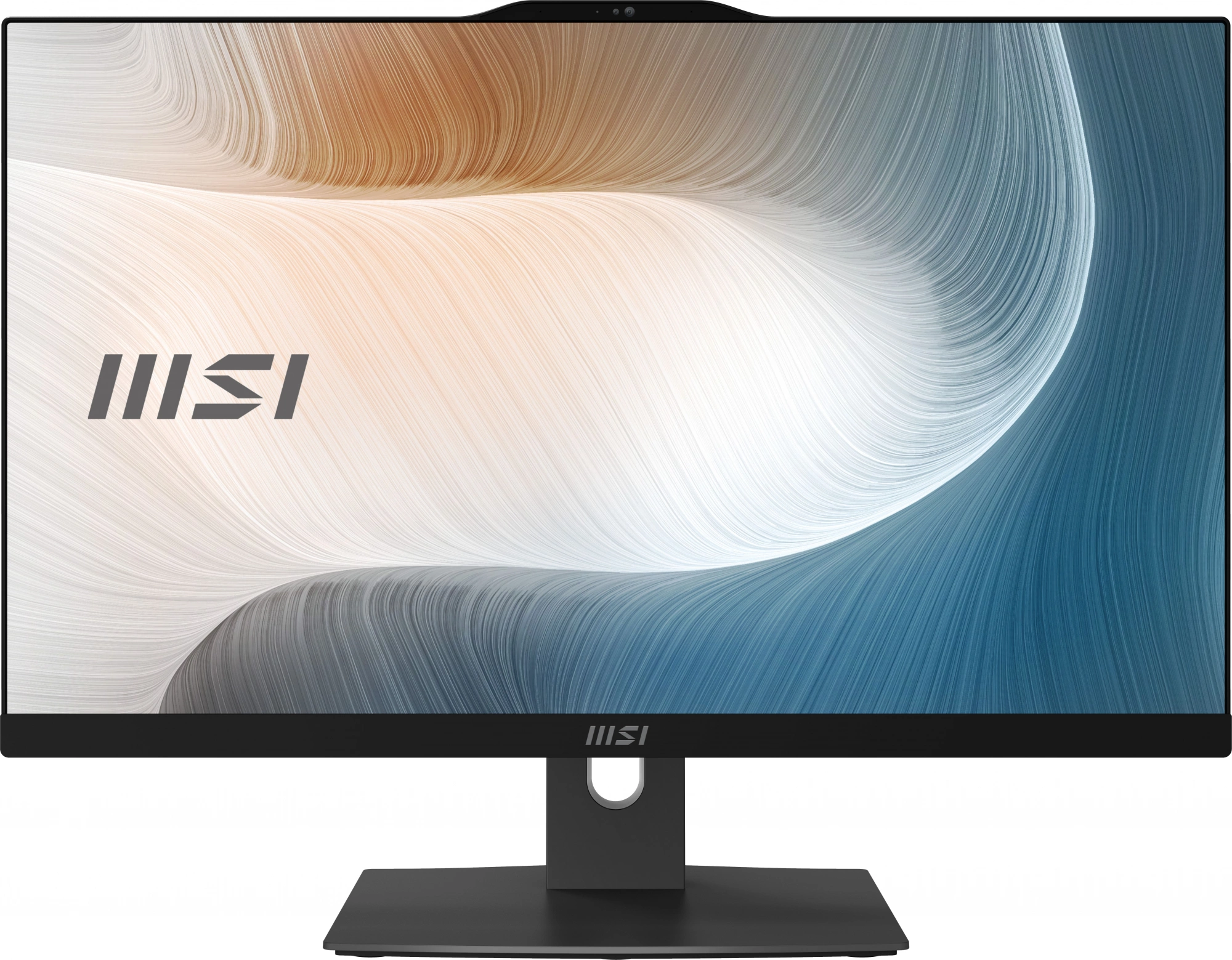 Моноблок MSI Modern AM242TP 1M-1026XRU 23.8" Full HD Touch Core 5 120U (1.4) 16Gb SSD512Gb Graphics noOS GbitEth WiFi BT 120W клавиатура мышь Cam черный 1920x1080