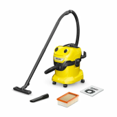 Строительный пылесос Karcher WD 4 S V-20/5/22 1000Вт (уборка: сухая/влажная) желтый