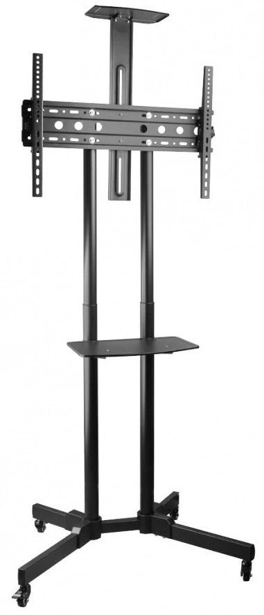Стойка для телевизора Kromax OMEGA-19 черный 30"-70" макс.55кг напольный мобильный