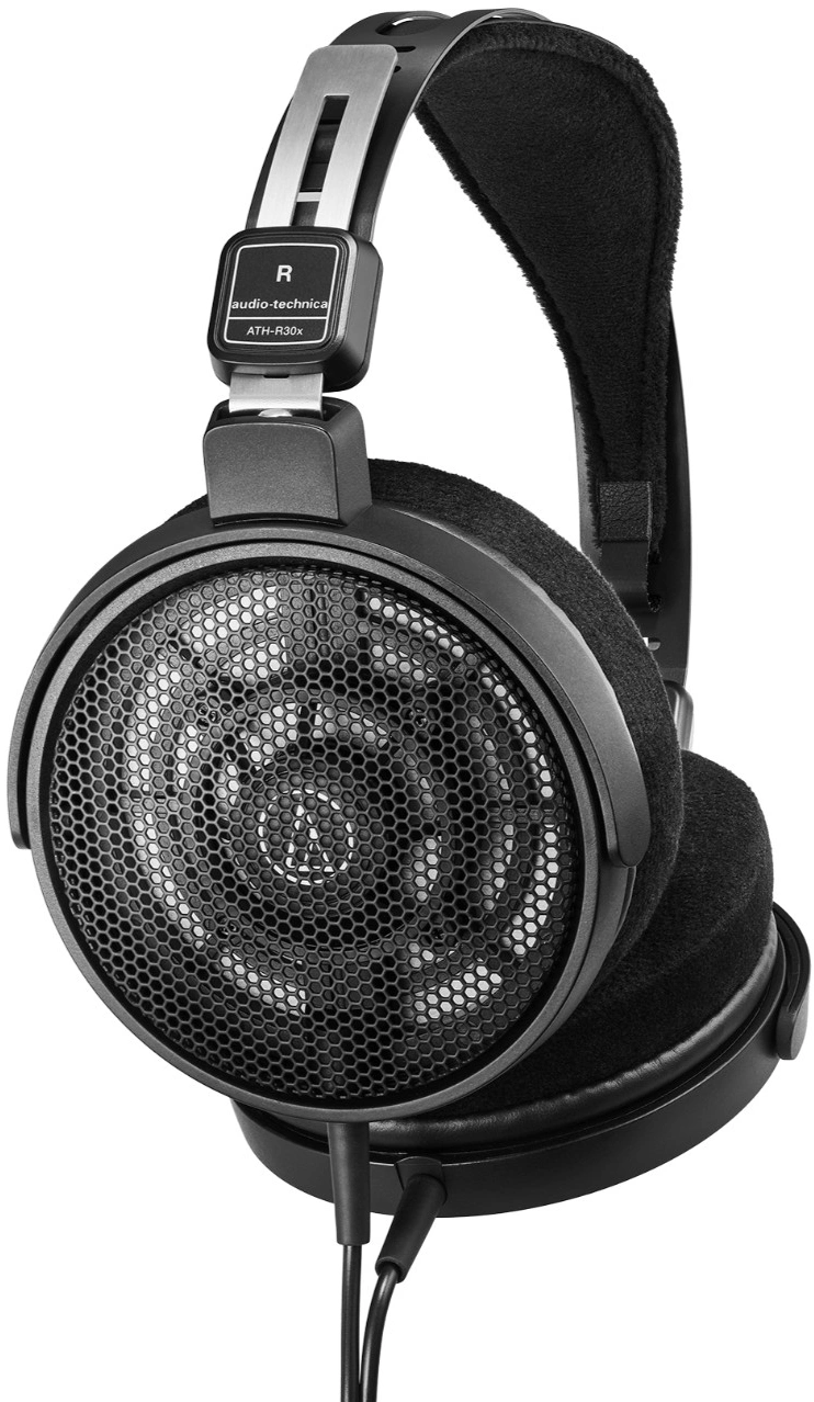 Наушники мониторные Audio-Technica ATH-R30X 3м черный проводные оголовье
