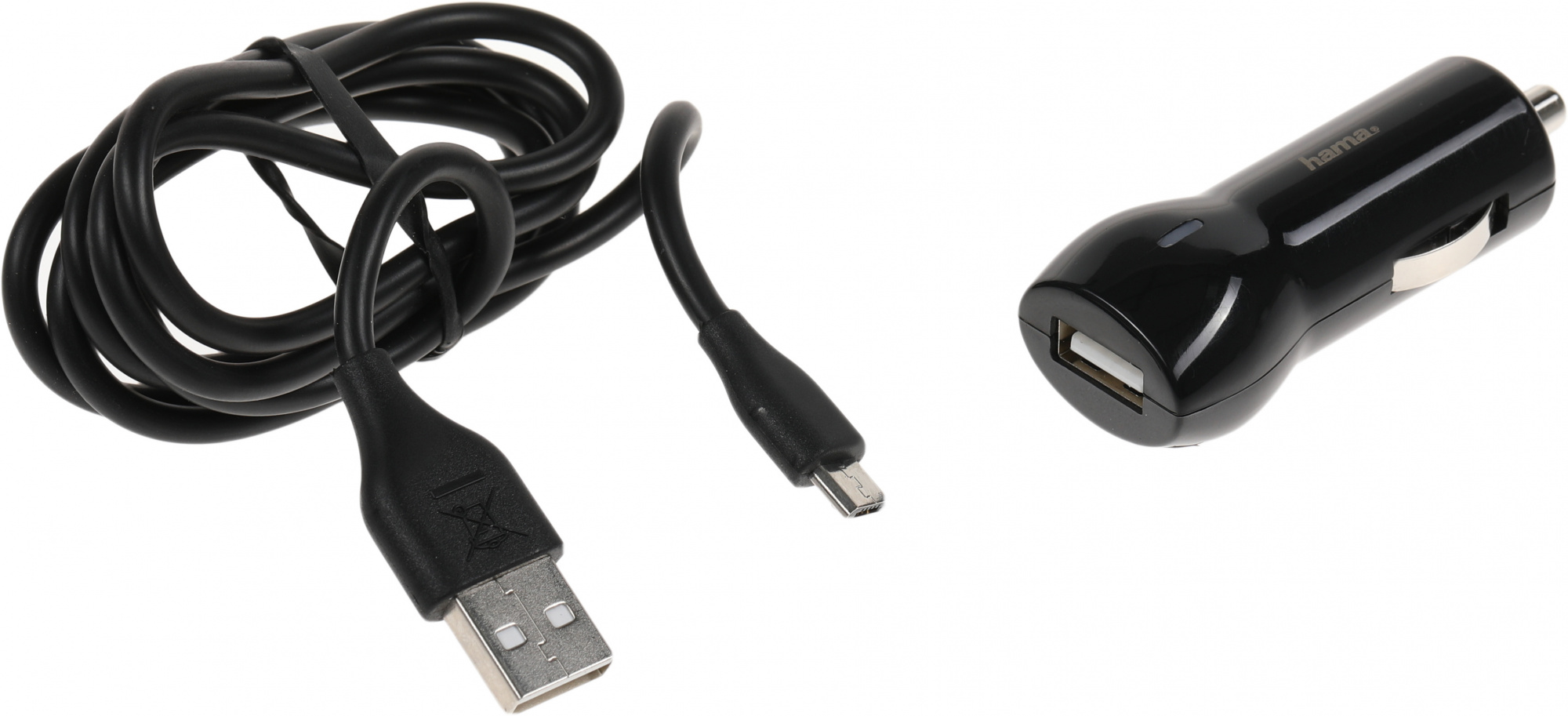 Автомобильное зар./устр. Hama H-183246 12W 2.4A USB универсальное черный (00183246)