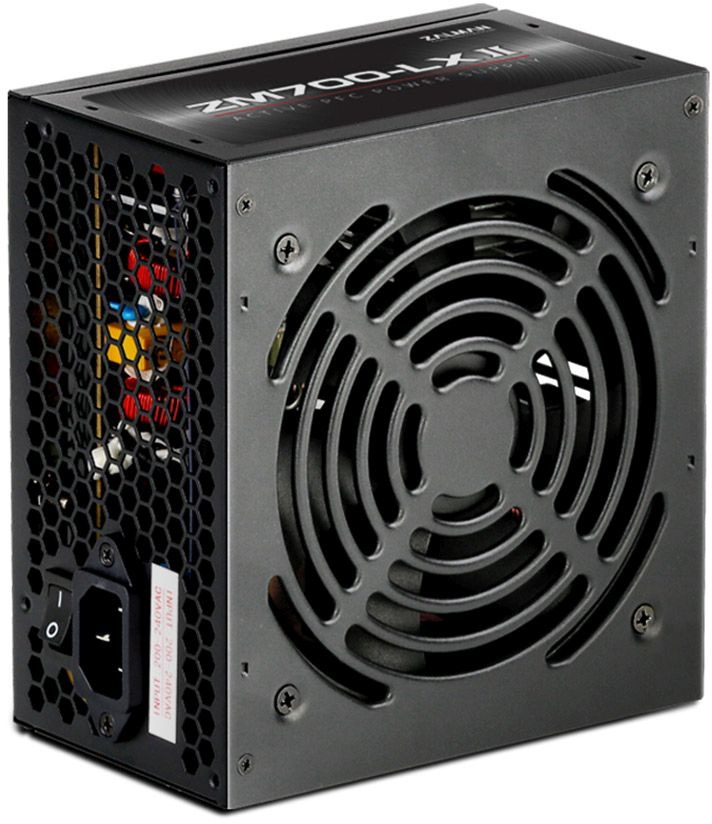Блок питания Zalman ATX 700W ZM700-LXII (20+4pin) APFC 120mm fan 6xSATA RTL