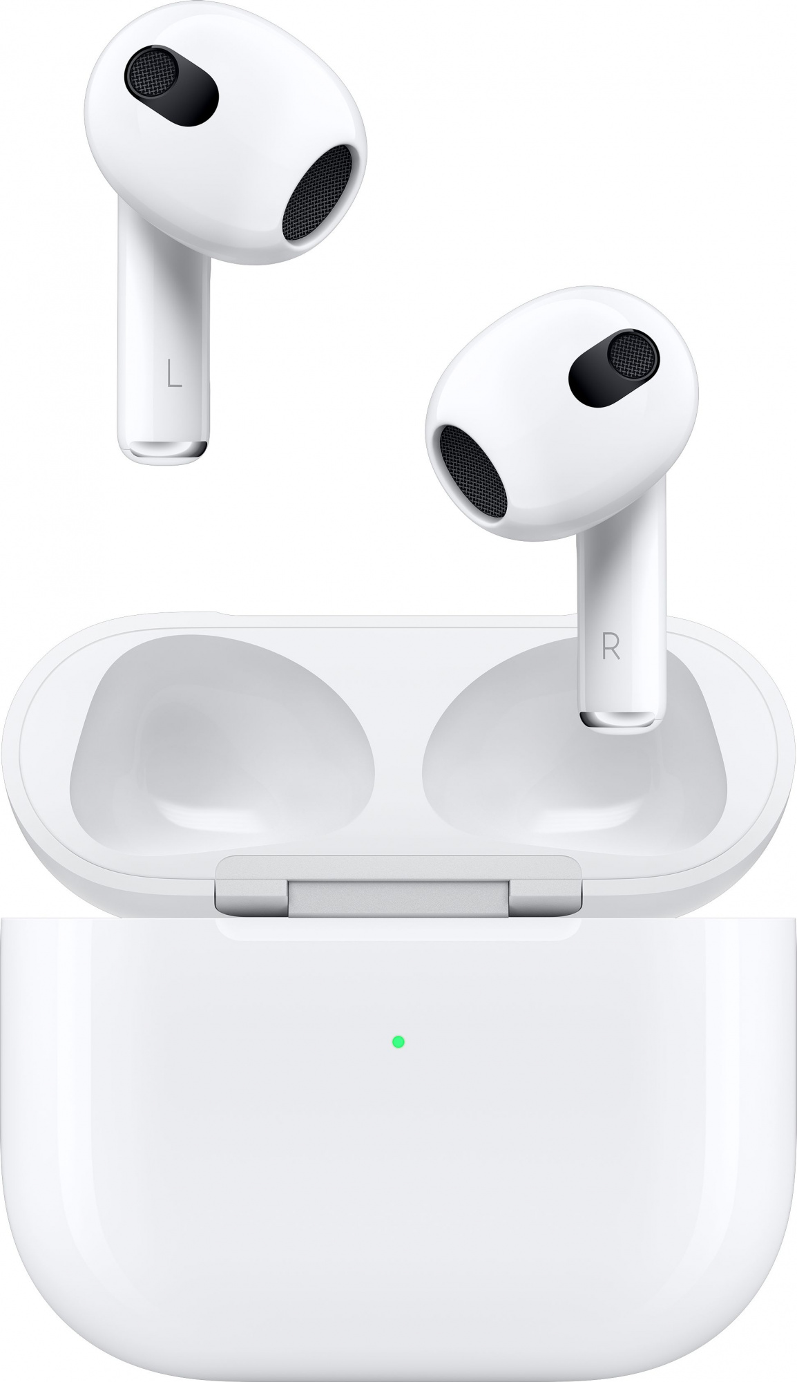 Гарнитура вкладыши Apple AirPods 3 A2565/A2564/A2566 MagSafe белый беспроводные bluetooth в ушной раковине (MME73ZA/A)